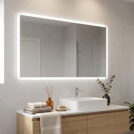 Led Badspiegel 60 X 120Cm Mit Abgerundeten Kanten