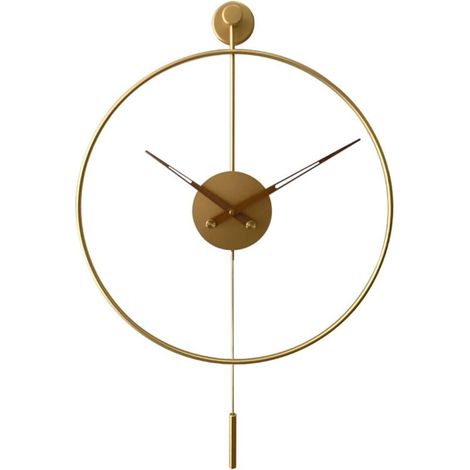 Wanduhr, geräuschlose Wanduhr, moderne Dekouhr für Küche, Schlafzimmer, Wohnzimmer, Büro – 50 cm (1/4)