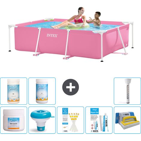 Intex Piscine Tubulaire Rectangulaire - 220x150x60 cm - 9-pièces S43206 (1/5)