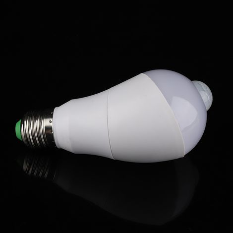 LED-Leuchte mit Bewegungsmelder, 350° drehbarer Sensorkopf für Flur E27 (Kaltweiß, 7 W) (1/5)