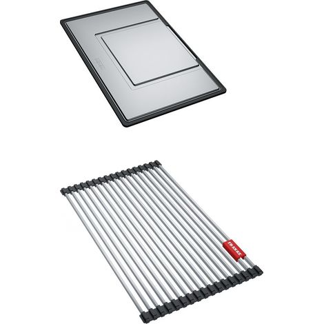 Set accessoires cuves Mythos Inox : Rollmat + égouttoir amovible - Franke (1/3)
