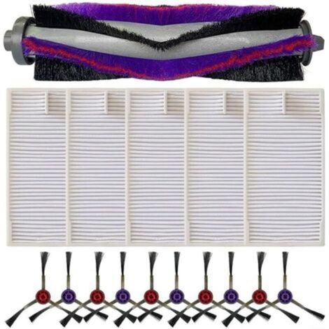 Kit de brosses latérales pour aspirateur robot – Compatible avec modèles M9, haute efficacité de nettoyage, fixation facile, résistant et durable (1/4)