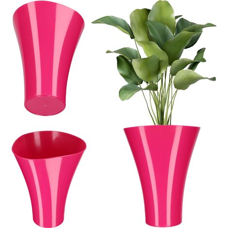 Housse de pot de fleurs, design élégant, compatibilité polyvalente, Rose, Moyen-b (1/2)