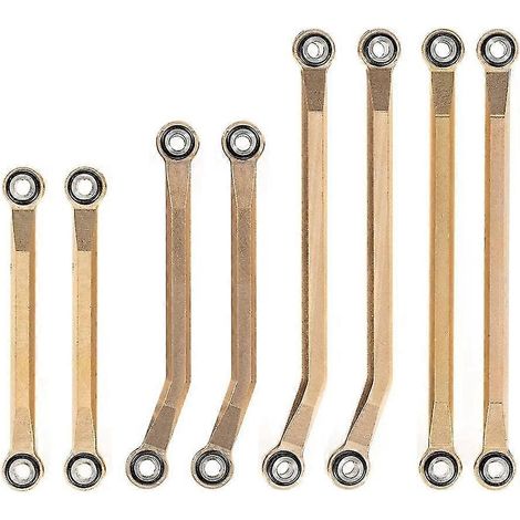 Kit de 8 biellettes de suspension en laiton à grand dégagement 9749 pour voiture RC crawler TRX4M 1/18 - Pièces de rechange yuante (1/5)