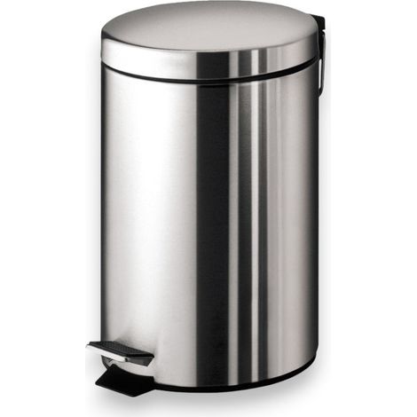 Pattumiera porta rifiuti per bagno in acciaio - 5 lt (1/3)