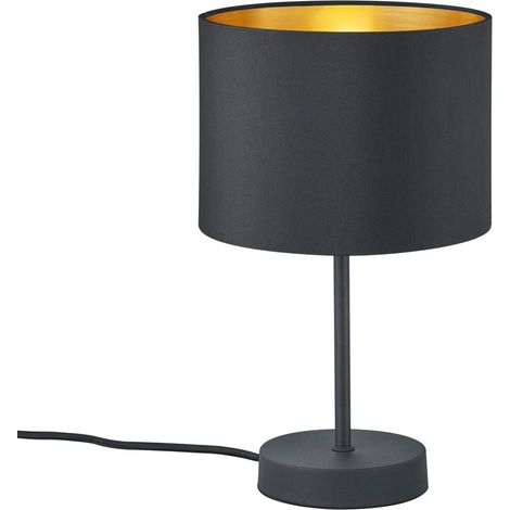 Lampada tavolo da Interno E27 in Metallo Nero Opaco
