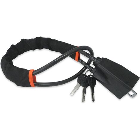 Sollbry Verrou de volant de voiture, antivol de voiture, verrouillage de ceinture de sécurité universel, dispositif antivol de voiture, pour la plupart des voitures, camions (noir 1 pièces, 69 cm) (1/3)