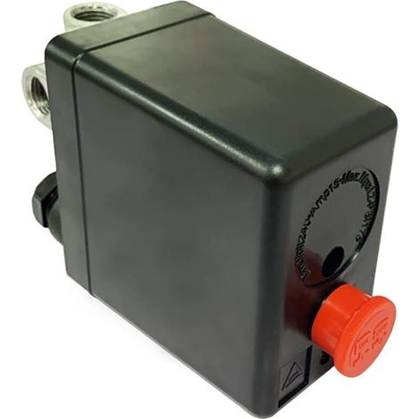 Válvula de control del interruptor de presión del compresor de aire ZVD de 90 a 120 PSI, 240 V (1/2)