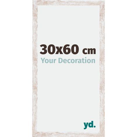 yd. - Cadre photo 30x60 - White Wash - MDF - Catania (1/5)
