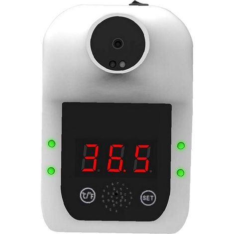 GROOFOO Thermomètre numérique Forehead sans contact infrarouge mur Mont GP-100 instantanée Lecture précise avec alarme GROOFOO (1/5)