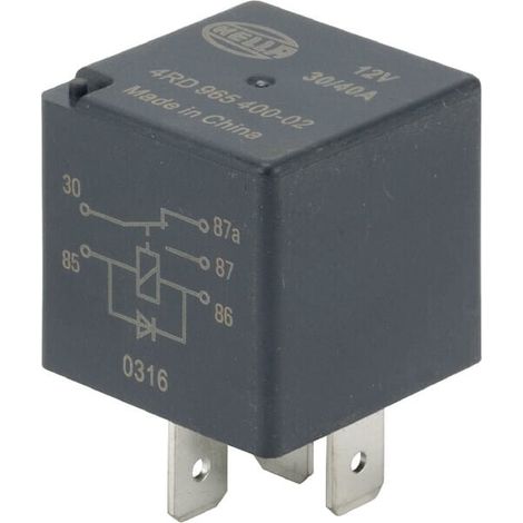 Relè corrente di lavoro 12V HELLA 4RD965400027 (1/4)