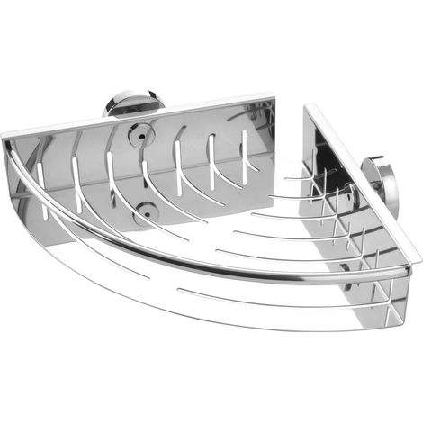 Tiger 304730346 - Supporto per sapone, modello Boston, da angolo, grande, in acciaio INOX lucido (1/5)