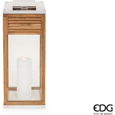 EDG Lanterna Quadrata Listelli Quadrato Con Manico H 80 (1/2)