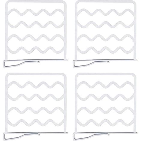 Separateur d'etagere - Separateur pour placard et armoire - PP 27,5 x 25,5 cm - Pour chambre salle de bain cuisine bureau - 4 pieces (1/5)