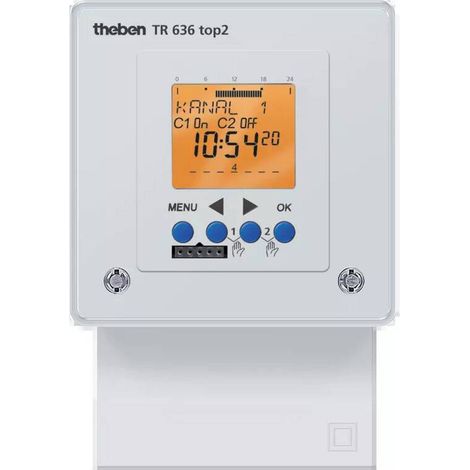 [NEUWERTIG] B-Ware Theben 6360100 Hutschienen-Zeitschaltuhr Digitalschaltuhr Timer Tagesprogramm (1/2)