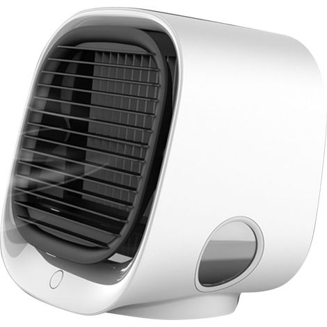Ventilateur de brumisation Portable Mini USB Rechargeable bureau refroidissement vaporisateur ventilateur de brume d'eau pour le bureau à domicile blanc (1/5)