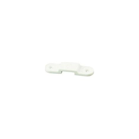 Patte d'assemblage plastique - Dimensions : 22 x 82 x 10 - Décor : Blanc - ITAR (1/2)
