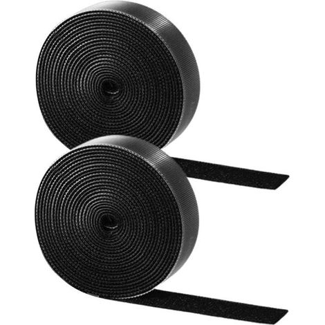 2 Stück 5 m 20 mm Klebebänder, Klettstreifen, selbstklebend, für alle Arten von Fenster-Moskitonetzen (1/4)