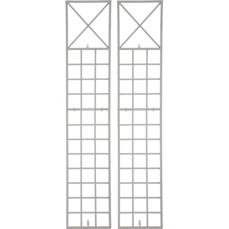 2er Set Rankgitter Trigo weiß (1/5)