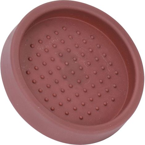 Kaffeestampfermatte, guter Schutz, kompakte, rutschfeste, runde Kaffeepulvermatte für Cafés und Haushalte, braun (1/5)
