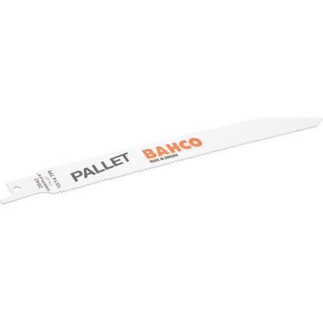 Bahco Sandflex Bimetall-Säbelsägeblätter für Paletten 8/12 ZpZ, 228 mm - 100 Stk/Kunststoffröhre