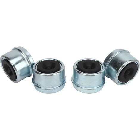 Lot de 4 cache-poussière pour roulements de moyeu de remorque, surface galvanisée, robustes, pour remorques de bateau, caravanes et camping-cars de 907 à 1588 kg (2000 à 3500 lb). (1/5)