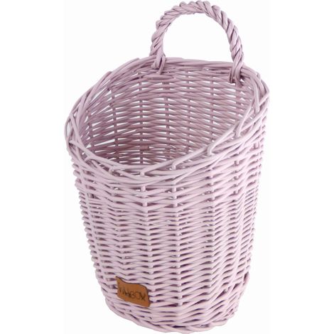 Cestino da parete rosa (1/4)
