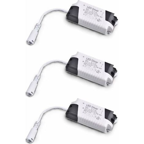 Pack x3 Transformateur Driver 18W-24W DC, entrée multi-tension 85-265V Ac 50/60Hz, sortie 36-72 Vdc 240-260 mA. Valable pour remplacer les downlights et autres équipements LED (1/4)