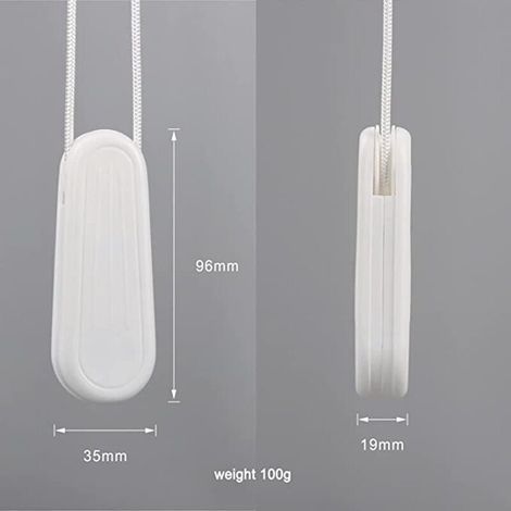 Poids pour cordon de rideau – Lot de 2 embouts en plastique blanc pour stores verticaux et rideaux sur mesure (1/3)