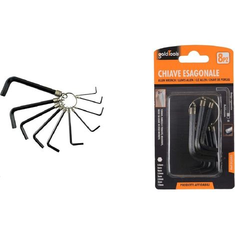Trade Shop - SET 8-TEILIGES MULTIFUNKTIONS-INCHECKSSCHLÜSSEL ERGONOMISCHES DESIGN VERSCHIEDENE GRÖSSEN RING 91055 - (1/2)