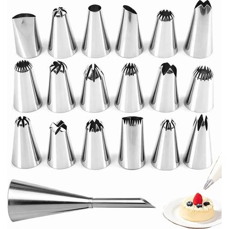 Stainless Steel Pastry Nozzles (1/4)