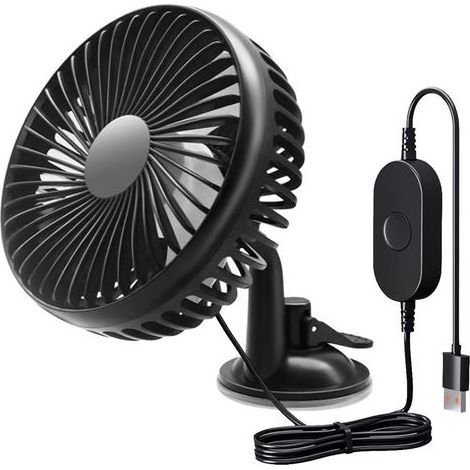 Ventilateur Voiture,Ventilateur Thermique de Voiture,Ventilateur de Refroidissement de Siège D'auto,Ventilateur de Voiture Portable,Convient aux Voitures,Camping-Cars (Ventouses) (1/5)