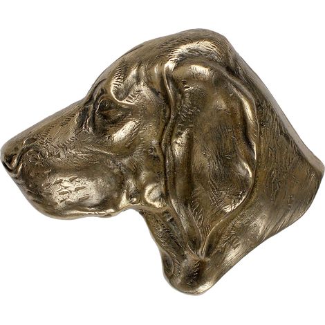 Weimaraner: una placa conmemorativa con la imagen de un perro, una nota de agradecimiento personalizada, un premio y un diploma con una dedicatoria de la marca Art-Dog. (1/3)