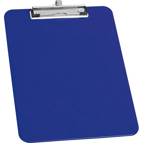 Presse-papier A4, porte-stylo, boucle de suspension, bleu, (1/3)
