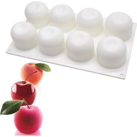 Silikon-Backform. Geeignet für Äpfel, Mousse, Obsttörtchen und Schokolade. (1/3)