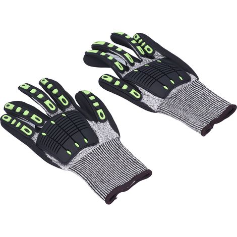 Gant de protection anti-coupure niveau 5, gant de travail noir pour le jardinage et les activités de plein air (1/5)
