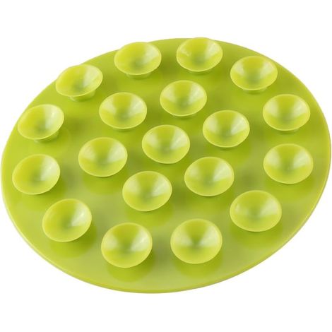 Non-Slip Placemat Double-Sided Sucker Anti-Slip Plate Cutlery for Baby Feeding(Green) (1/5)