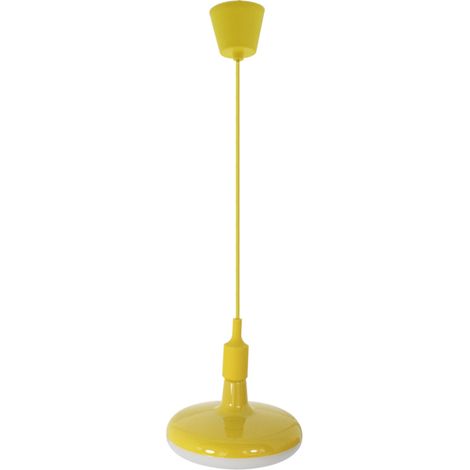 IluminaShop - Lampara LED E27 UFO 18W Amarilla con Floron Incluido  Blanco Frio 6500K (1/3)