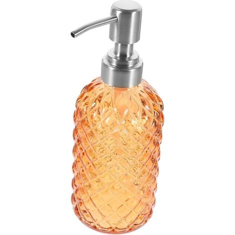 Distributeur verre 350 ml avec pompe inox 304 anti-fuite, polyvalent mains/bain, emballage inclus (1/5)