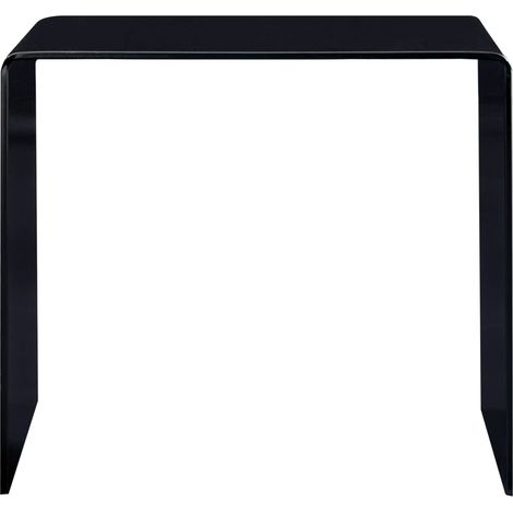 Maison Exclusive - Tavolino da Salotto Nero 50x50x45 cm in Vetro Temperato