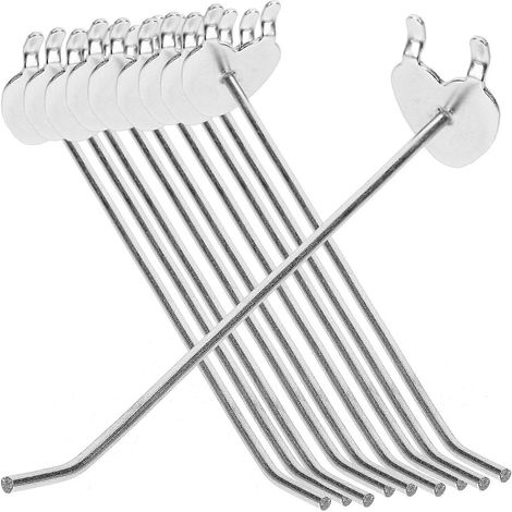 Crochets pour panneau perforé de garage, crochets métalliques multi-usages, lot de 30 (1/5)
