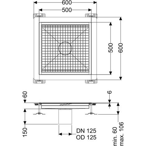 KESSEL 6250050 Bac de sol Ferrofix