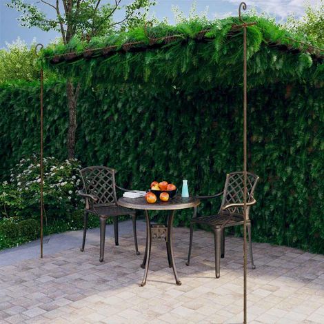 Pergola de jardin Marron antique 4x3x2,5 m Fer (1/5)