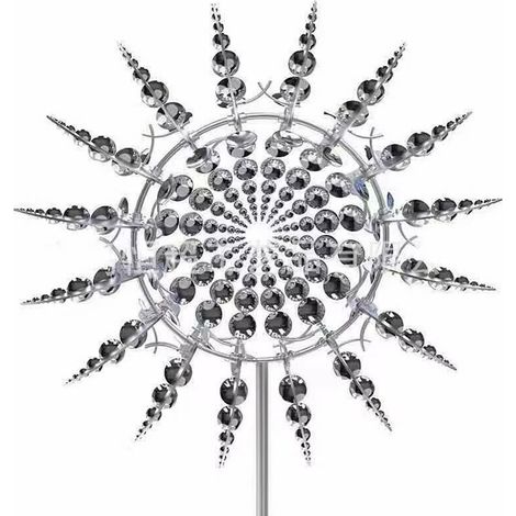 Carillon à vent magique unique en métal, spécialement conçu pour une utilisation extérieure, avec finition durable et design original pour jardin ou terrasse (1/4)