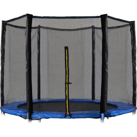 Trampolinnetz 305 cm - Außenrand - 6 Stangen - 10Ft - Sicherheitsnetz