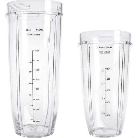 Juego de 3 piezas para licuadora, Repuestos para licuadora, Compatible con Ninja Juicer, 950 ml/700 ml/500 ml, Accesorios de cocina, Transparente (1/5)