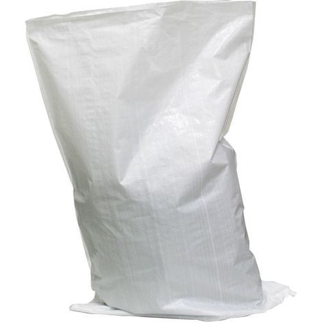 White woven PP rubble bag 55x95 – Tear-resistant – For wet construction sites – Pack of 10 bags – Sacherie De Pantin