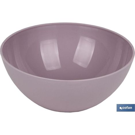 Bol à basilic, 950 ml, rose pâle, résistant et compatible lave-vaisselle, 17 x 7 cm