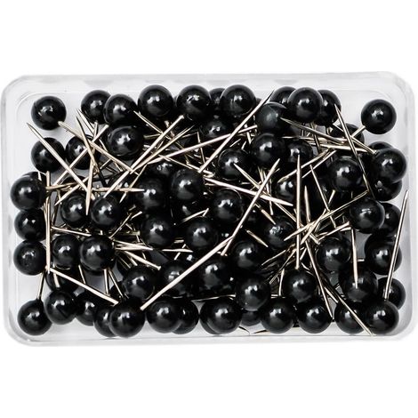 Marqueurs / Épingles. Noirs. 100 pièces. (1/5)