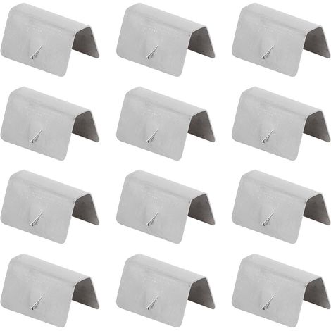 Clips de retenue de fixation en acier inoxydable, 12 pièces, canal de déflecteur de pluie et de vent pour voiture, adaptés à HEKO G3 (1/5)